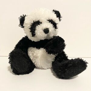 Ty Wonton Beanie Baby Panda Plush Stuffed Animal Toy Black White Sitting Toy 00s
